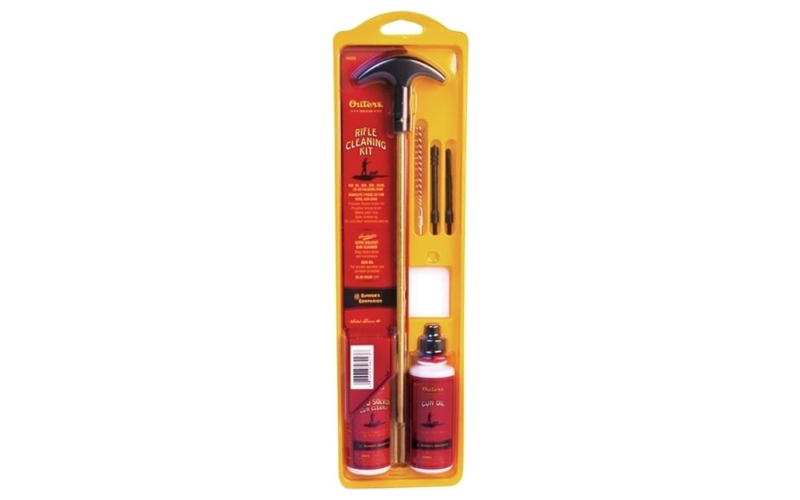 Outers Rifle cleaning kit with brass cleaning rod 8mm/30 caliber