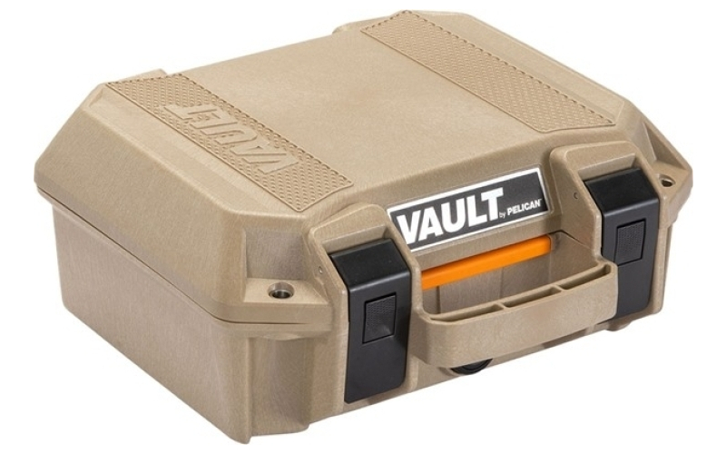 Pelican V100c vault small pistol case tan
