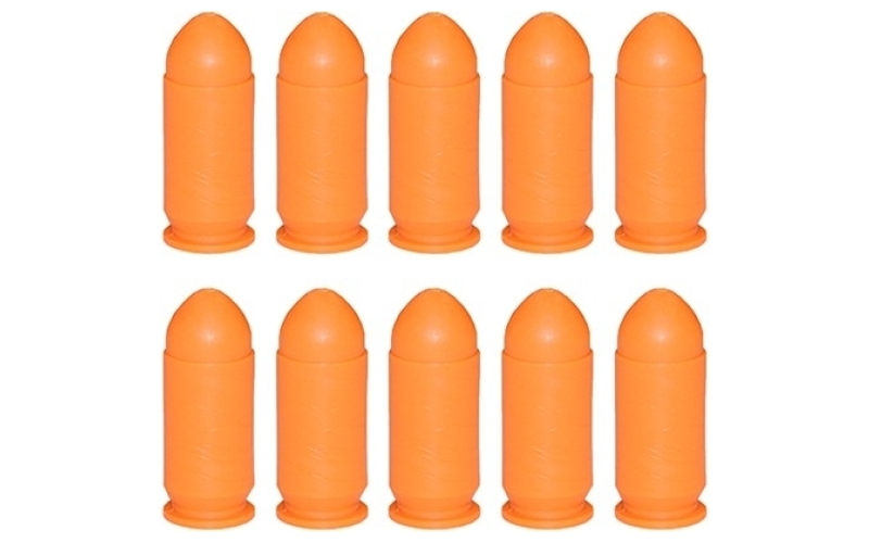 Precision Gun Specialties 45 auto orange dummy rounds 10/pack