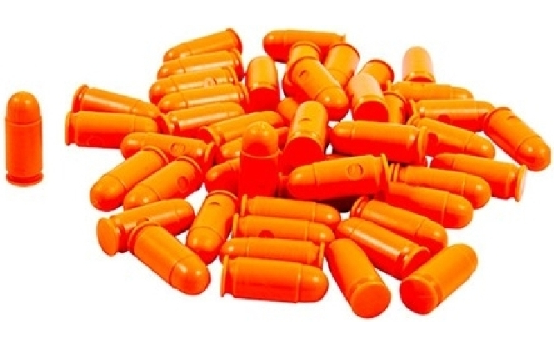 Precision Gun Specialties 9mm makarov orange dummy rounds, 50/pack