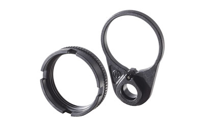Primary Weapons Systems Mil-Spec, Ratchet Lock Castle Nut & End Plate Set, MOD 2, Fits Mil-Spec & Commercial size buffer tubes, Retail Packaging. 4BTRLPB1
