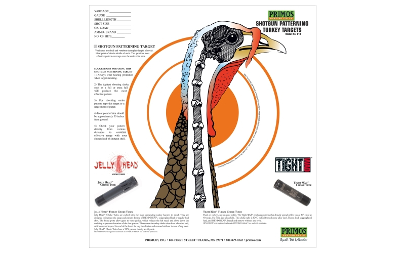 PRIMOS PAPER TURKEY TARGET 12CT
