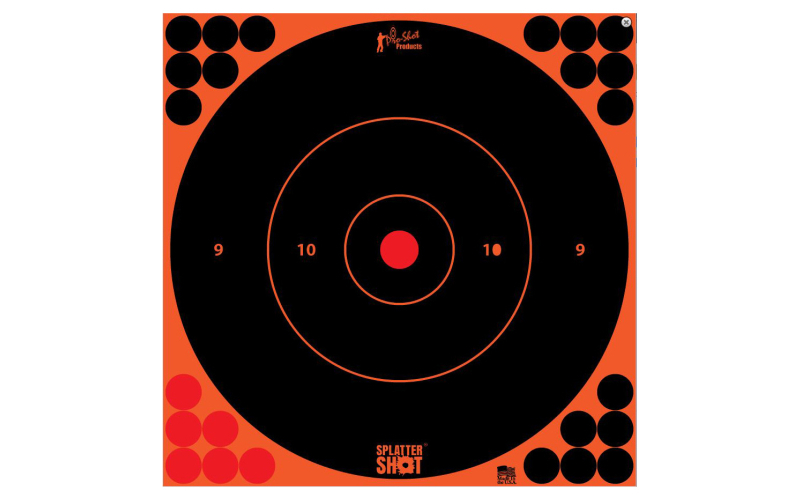 PRO-SHOT TARGET 12" ORN BULLSEYE 5PK