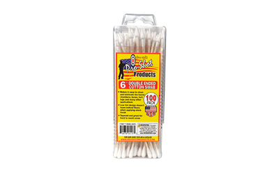 Pro-Shot Products Cotton Swab, 6", Tapered and Regular Tip, 100 Per Pack TT-SWAB-100PK