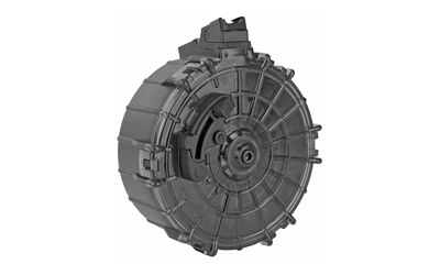 ProMag Industries Drum Magazine, 12 Gauge, 20 Rounds, Fits Saiga, For 2-3/4" Shells, Polymer, Black SAI-A6