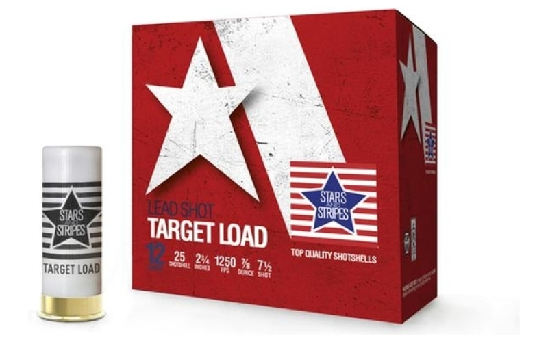 Target load 12ga 2-3/4" 7/8oz #7.5 shot 1250fps 25rd