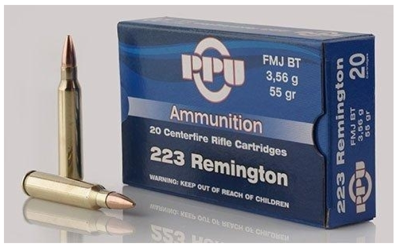 Prvi Partizan Standard Rifle, 223 Remington, 55 Grain, Boat Tail Full Metal Jacket, 20 Round Box PP223F1