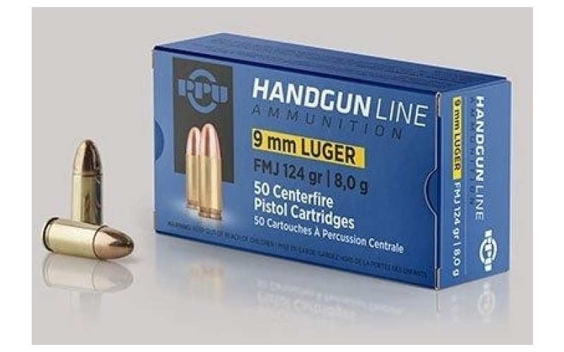 Privi 9mm luger fmj 124 gr 50bx