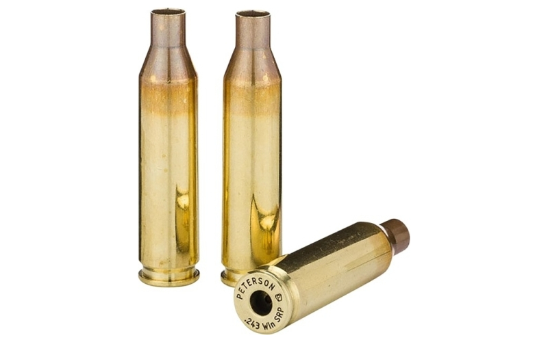 Peterson Cartridge 243 winchester srp brass 500/box
