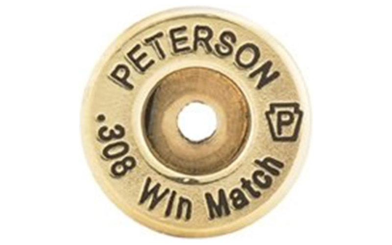 Peterson Cartridge 308 winchester large primer brass 500/box