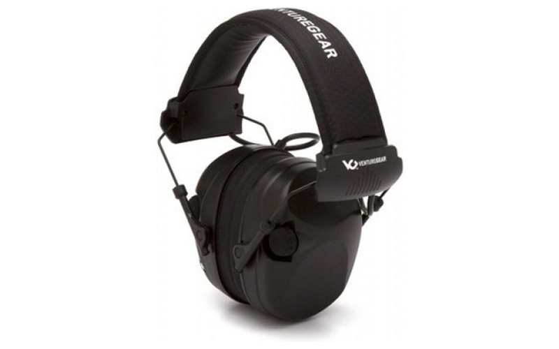 Pyramex Safety Products Sentinel elec ear muff w/aux jack black 26db