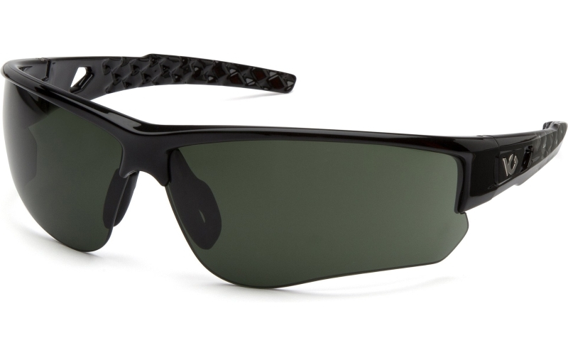 Pyramex Safety Products Atwater forest gray h2x anti-fog lens w/ blk, silver frames