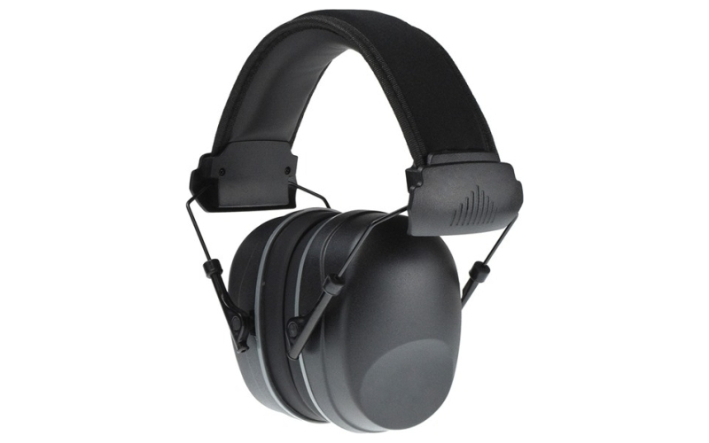 Radians R2500 passive 25 db earmuff black with 1 custom imprint