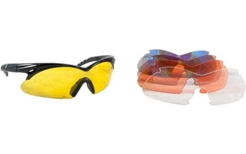 Radians Multiple lens shift interchangeable lens glasses black