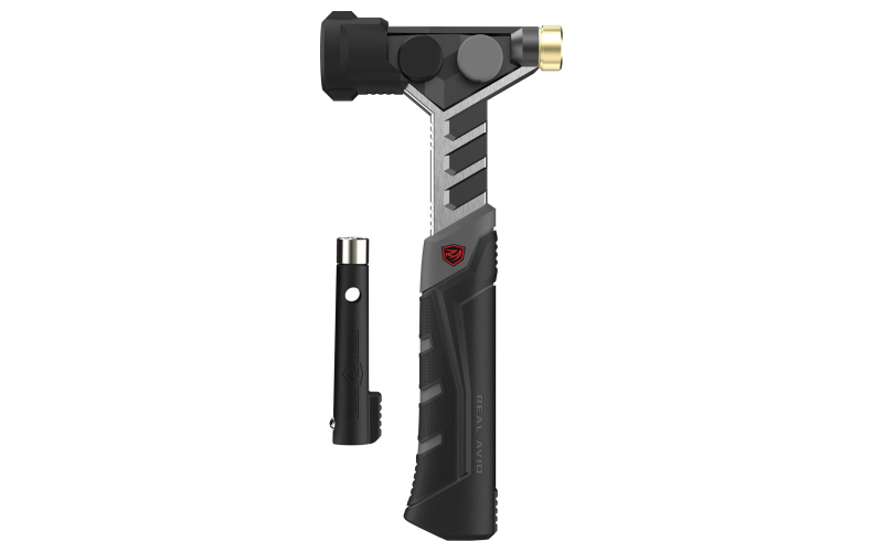 Real Avid Armorer's Hammer, Rubber Grip, 4 Interchangable Heads, Black and Gray AVARMHAM
