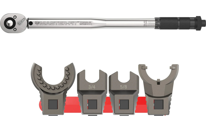 Real Avid Master-Fit Wrench Set, Wrench, Stainless Steel, A2 Crowfoot AVMF5WS