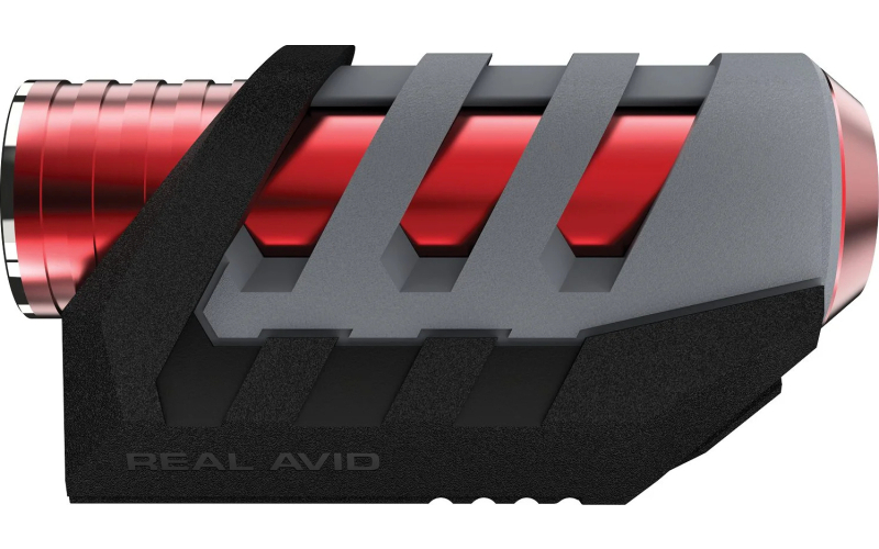 Real Avid Viz-Max Laser Bore Sighter, Green Laser, Fits Multiple Rifle Calibers, Includes Battery, Black and Red AVVMBS