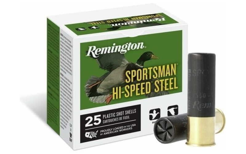 Remington sportsman hi-speed steel loads 12ga 2-3/4in 1oz 6 ammo 25rd