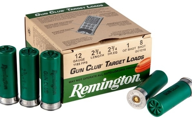 Remington Gun Club, Target Loads, 12 Gauge, 2.75", 2.75 Dram, #8, 1 oz, Shot Shell, 25 Round Box 20081