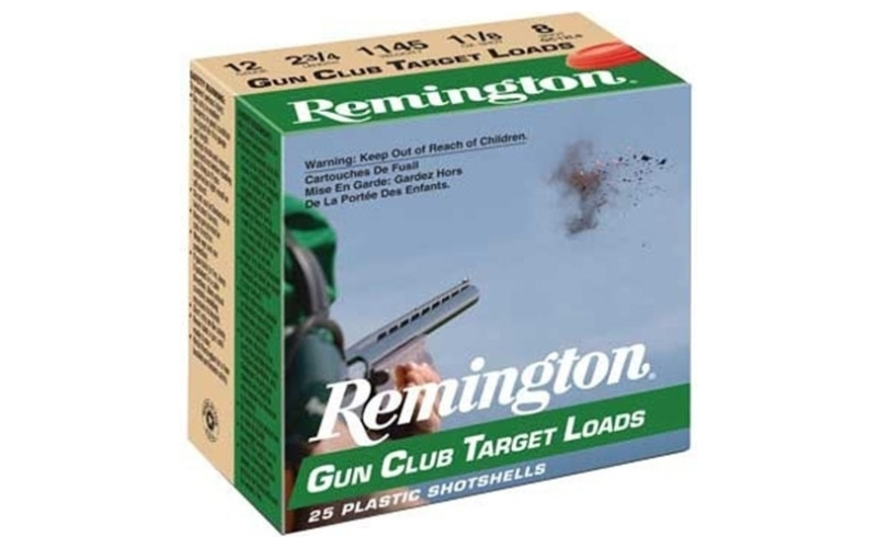 Remington Gun Club, Target Loads, 20 Gauge, 2.75", #7.5, 2.5 Dram, 7/8 oz, Shotshell, 25 Round Box 20239