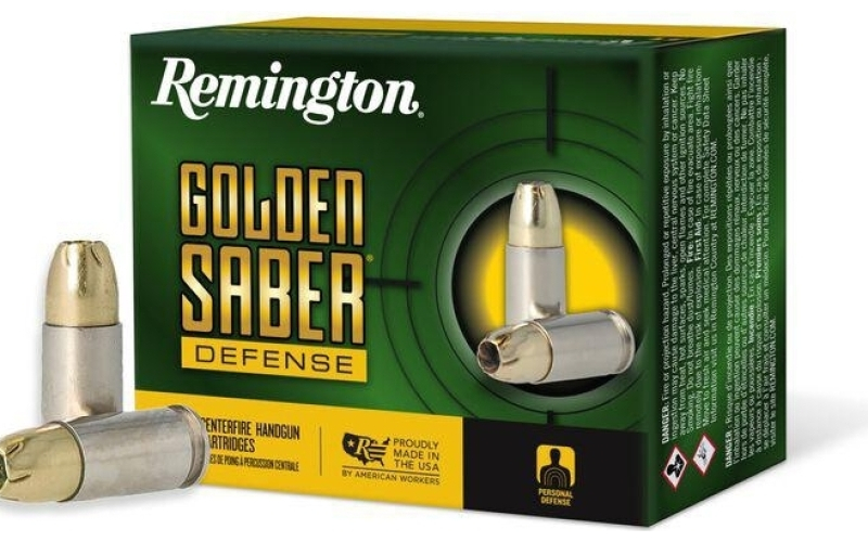 Remington golden saber defense 9mm luger 147gr bjhp ammo 20rd
