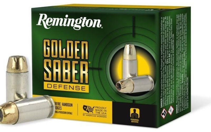 Remington golden saber defense 40 s&w 180gr bjhp ammo 20rd