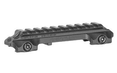 Reptilia RMU Mount/Riser, .625" Height, 9 Slot, Fits 1913 Picatinny Rail, Anodized Finish, Black 100-270
