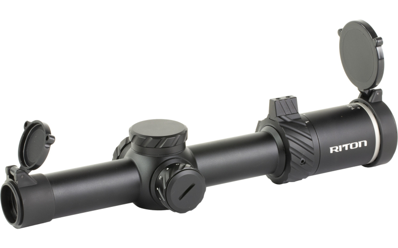 Riton Optics 3 Series TACTIX, Rifle Scope, 1-8X24mm, 30mm Tube, OT Illuminated Reticle, Second Focal Plane, Black 3T18ASIBLK23