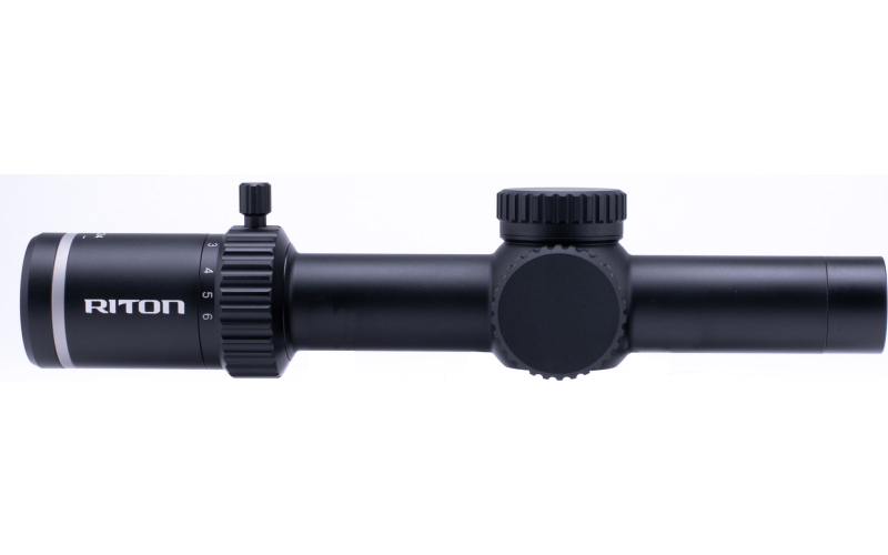 Riton Optics 5 Series TACTIX, Rifle Scope, 1-10X24mm, 3 OT Illuminated Reticle, First Focal Plane, Black 5T110LFI23