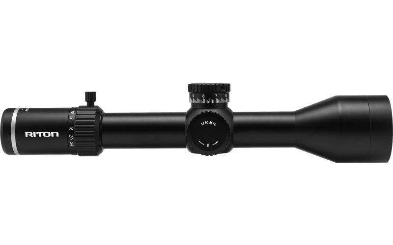 Riton Optics 7 Series Conquer, Rifle Scope, 3-24X56mm, 34mm Main Tube, ODEN Illuminated Reticle, First Focal Plane, Black 7C324LFI23