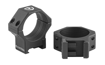Riton Optics Contessa, 30mm Light Picatinny Rings, Aluminum Alloy, 8mm Height, Black XRC308A23
