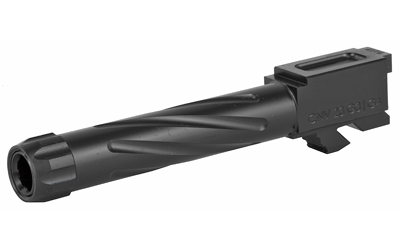 Rival Arms Match Grade Drop-In Threaded Barrel, For Gen 3/4 Glock 23, Converts to 9MM, 1:10" Twist, Threaded 1/2X24, Black Physical Vapor Deposition (PVD) Finish RA-RA20G512A