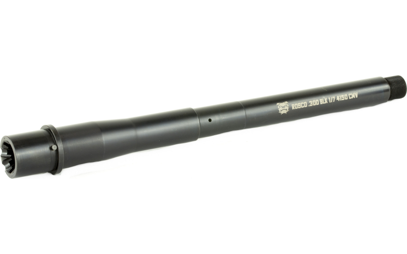 Rosco Manufacturing Bloodline Heavy Barrel, 300BLK, 10.5", Black Nitride Finish, 1:7 Twist, 5/8x24, 4150 CMV BL-105-HB-300BLK-7-P