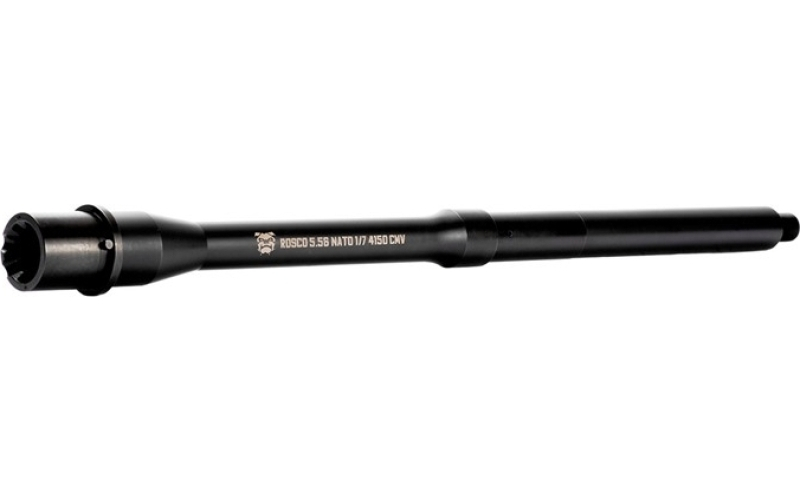 Rosco Manufacturing Ar-15 16'' bloodline bbl m4 mid-length 1-7tw 1/2-28 5.56 nato