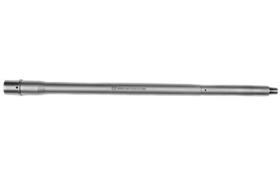 Rosco Manufacturing Purebred Barrel, SPR Profile, 223 Wylde, 18" Threaded Barrel, 1/2X28 Thread Pitch, 1:7 Barrel Twist, Rifle-Length Gas System, 416R Construction, Ops Inc. Compatible, Fits AR15, Bead Blast Finish, Silver PB-18-SPR-223W-7-R