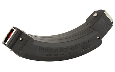 Ruger Magazine, BX-25 2-Pack, 22LR, 25 Rounds, Fits 10/22, Polymer, Black, This is (2)-25rd magazines coupled together 90398