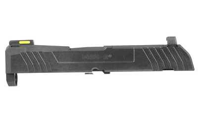 Ruger MAX-9 Slide Assembly, Complete Slide, Includes Sights, Barrel, Extractor, and Other Slide Components, Compatible with Ruger MAX-9, Optic Ready, Black Oxide Finish, Black 90744