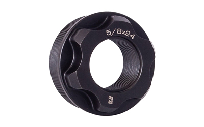 Rugged Suppressors Fixed Mount, .578X28 Thread Pitch, For Use with Obsidian 45/9, Matte Finish, Black OF007