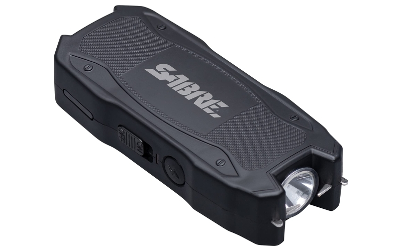 Sabre Stun Gun, 1.5 uC Stun Gun w/ Battery Indicator, Black S-1021