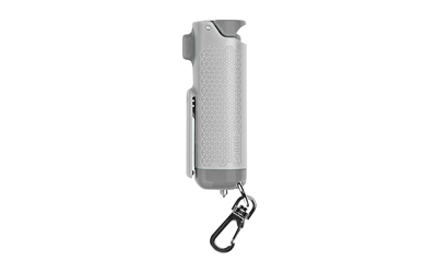 Sabre Safe Escape 3-In-1 Automotive Tool, Pepper Gel, Hard Case, .54oz, Light Gray, Includes Key Clip, Seatbelt Cutter and Glass Breaker SE-LG-01