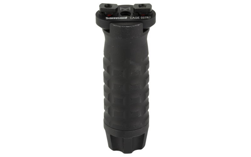 Samson Manufacturing Corp. Vertical Foregrip, Anodized Finish, Black, Fits M-LOK, Medium (3.5"), Grenade Design 04-05103-01