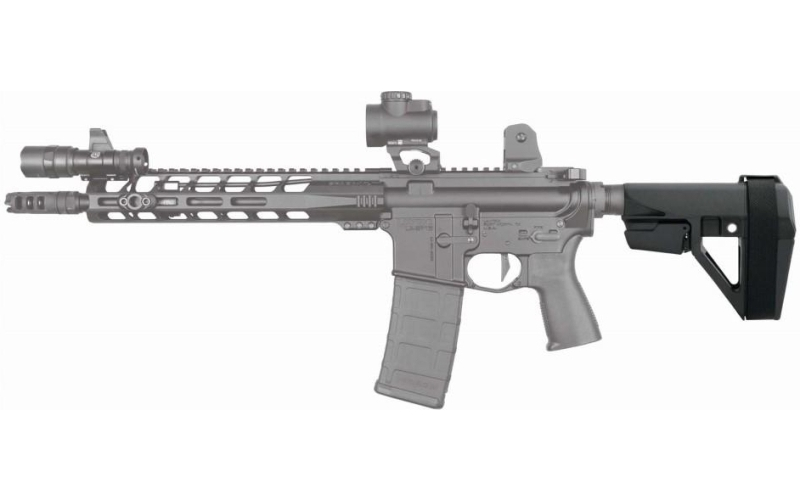 Sb tactical sba5 pistol stabilizing brace 5-position adjustable for ar-15 - black
