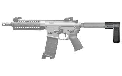 SB Tactical SB Mini, Stabilizing Pistol Brace, Fits AR Pistol Buffer Tube, Black, Includes Adjustable Nylon Strap SBMINI-01-SB