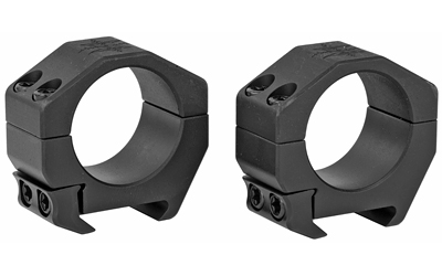Seekins Precision Scope Ring, .82" Low, 30mm, 4 Cap Screw, Black Finish 0010620002