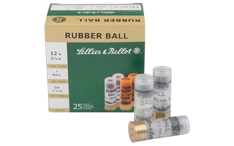 Sellier & Bellot 12 gauge 2-5/8'' 1 rubber ball 25/box