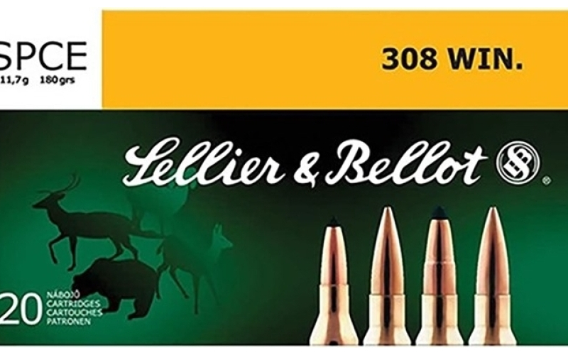 Sellier & Bellot 308 winchester 180gr soft point cutting edge 20/box