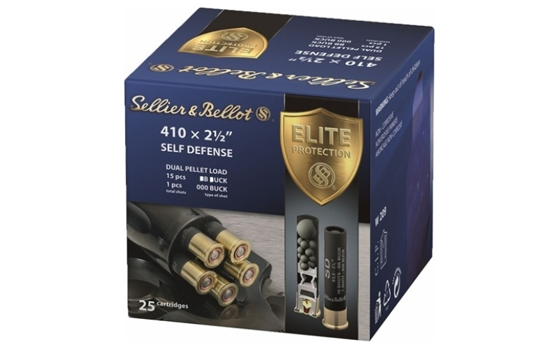 Sellier & Bellot 410 bore 2-1/2'' #000 25/box