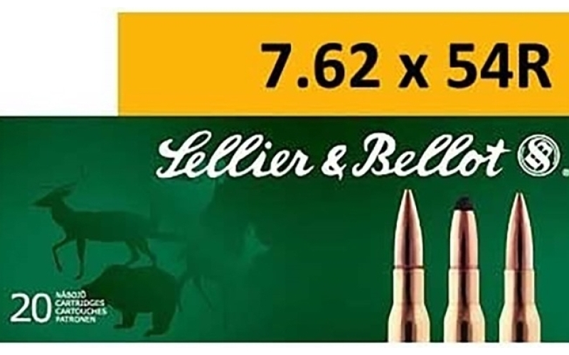 Sellier & Bellot 7.62x54r 174gr hollow point boat tail 20/box