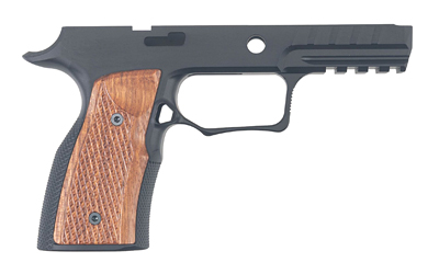 Sharps Bros. Grip Module, Fits Sig P320, Anodized Finish, Black, Includes Brazilian Cherry Grip Panels SBGM09