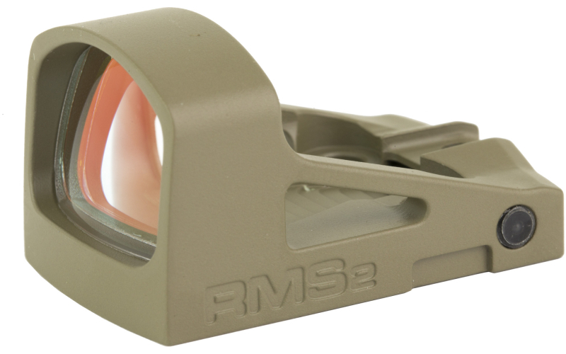Shield Sights RMS2, Glass Edition, Reflex Sight, Non Magnified, Fits RMS Footprint, 4 MOA, Flat Dark Earth RMS2-4MOA-GLASS-FDE